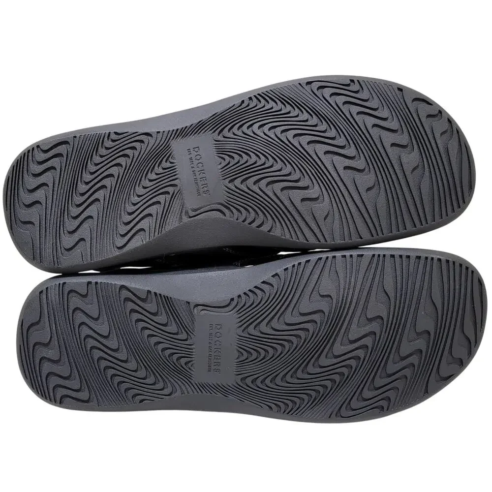 Dockers Men Searose Closed-Toe Fisherman Sandals Black Faux Leather Size US 9M
